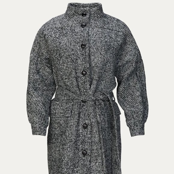 The Kooples wool coat with high neck - Picture 1 of 7